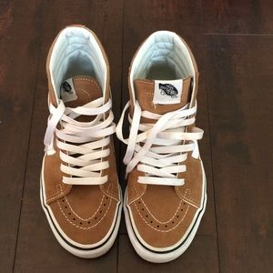 Vans Sk8-Hi Brown Suede Shoes
